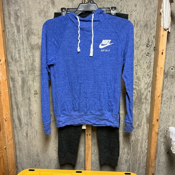 Nike Sweaters - Nike Hoodie (Blue) & Jogger Pants (Gray) Set/Medium